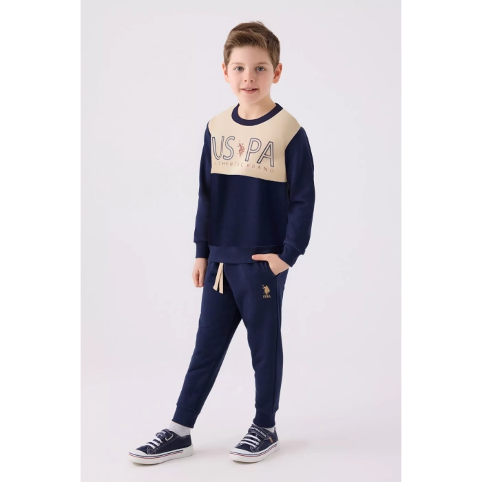 ERKEK ÇOCUK EŞOFMAN TAKIMI - BEJ