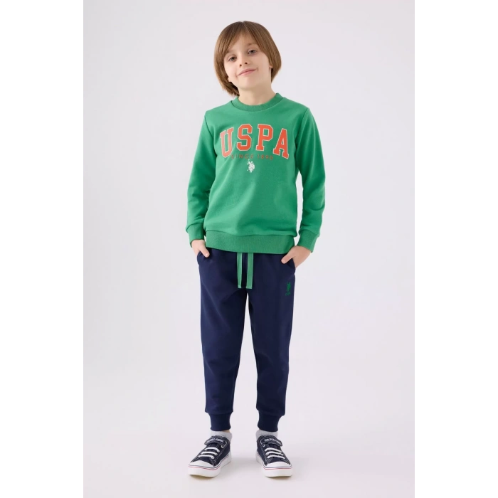 ERKEK ÇOCUK EŞOFMAN TAKIMI - ÇAM YEŞİLİ