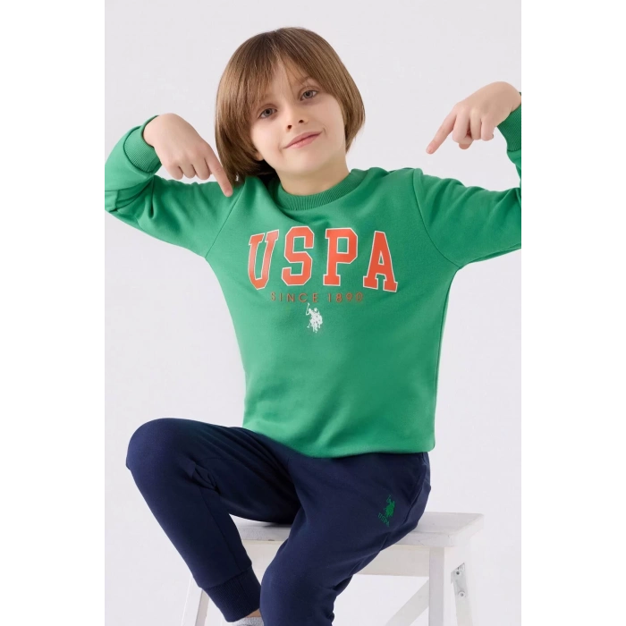 ERKEK ÇOCUK EŞOFMAN TAKIMI - ÇAM YEŞİLİ