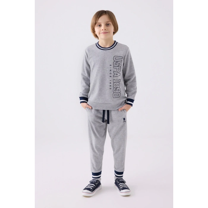 ERKEK ÇOCUK EŞOFMAN TAKIMI - GRİ MELANJ