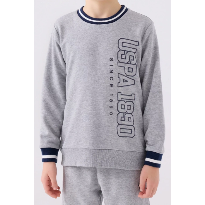 ERKEK ÇOCUK EŞOFMAN TAKIMI - GRİ MELANJ