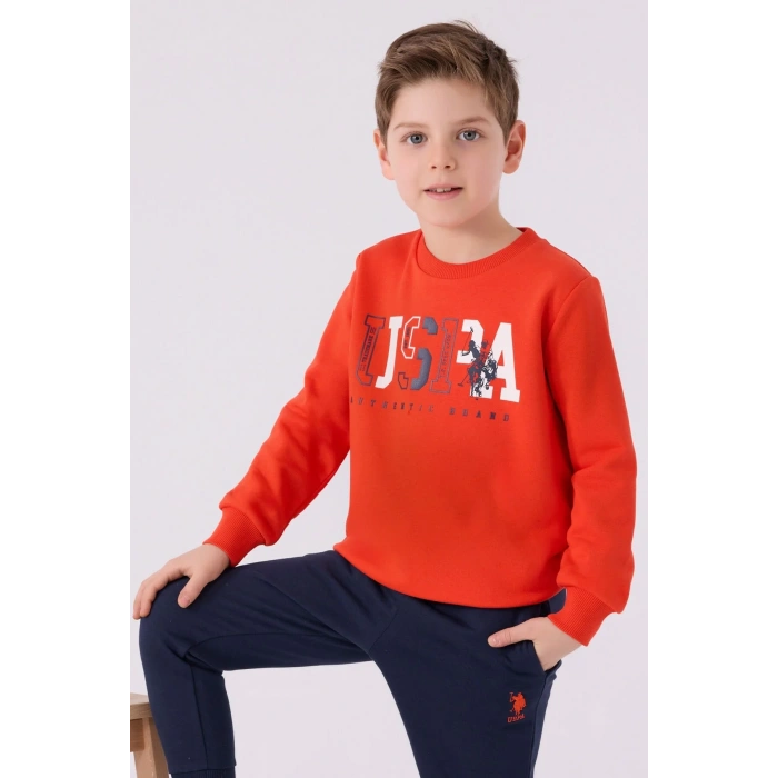 ERKEK ÇOCUK EŞOFMAN TAKIMI - NAR ÇİÇEĞİ