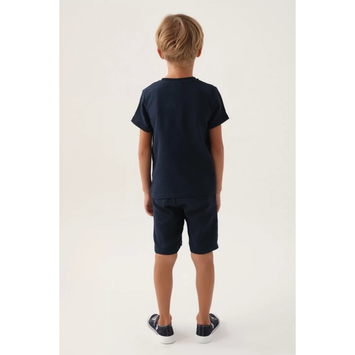 ERKEK GARSON BERMUDA TAKIM - LACİVERT