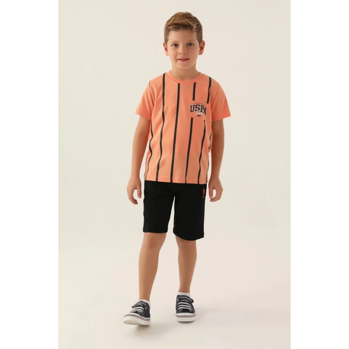 ERKEK GARSON BERMUDA TAKIM - ŞEFTALİ