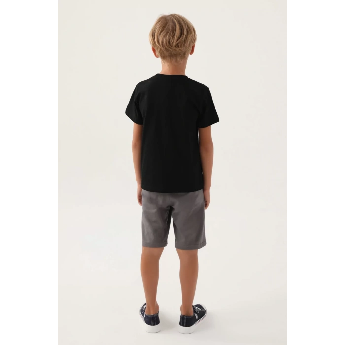 ERKEK GARSON BERMUDA TAKIM - SİYAH