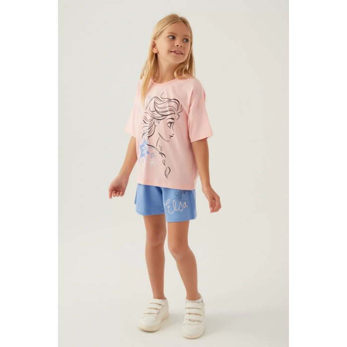 FROZEN KIZ ÇOCUK ŞORT TAKIM - SOMON