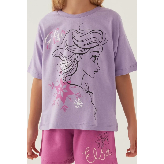 FROZEN KIZ ÇOCUK ŞORT TAKIM - SOMON