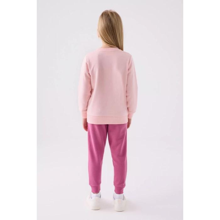 KIZ ÇOCUK EŞOFMAN TAKIM - A.PEMBE