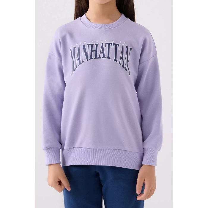 KIZ ÇOCUK EŞOFMAN TAKIM - KREM