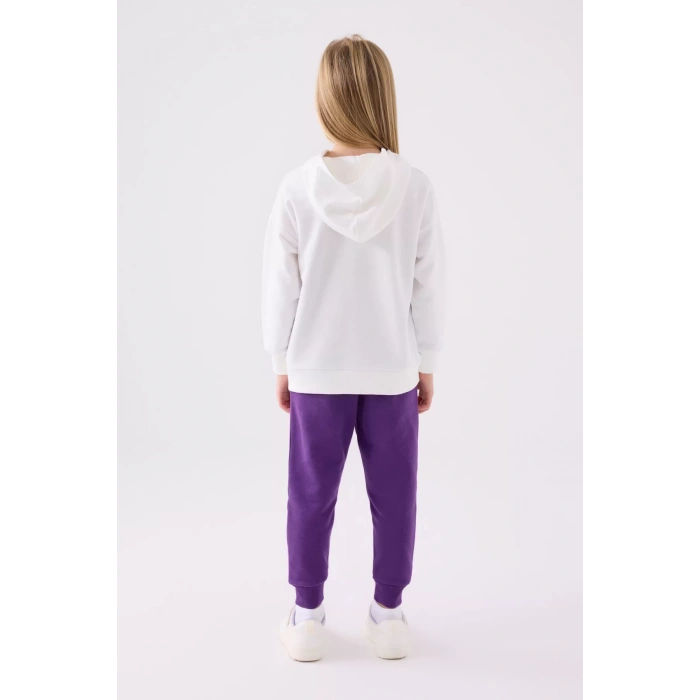 KIZ ÇOCUK EŞOFMAN TAKIM - KREM