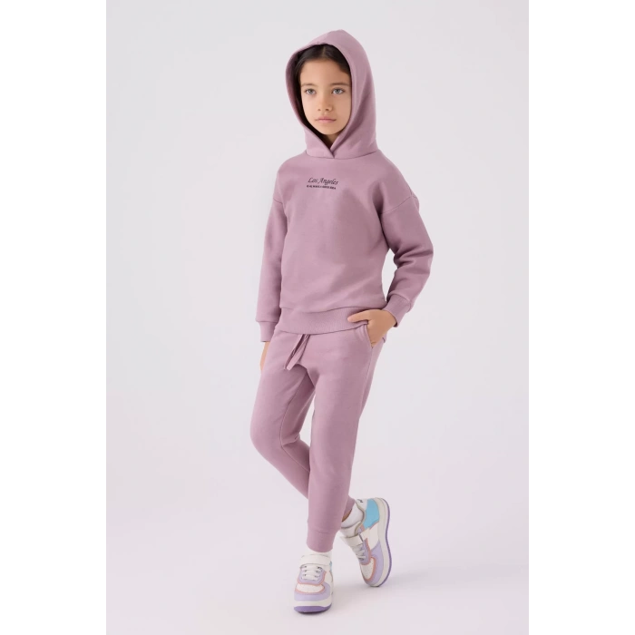 KIZ ÇOCUK EŞOFMAN TAKIM - MOR