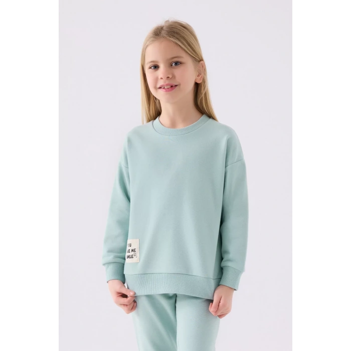 KIZ ÇOCUK EŞOFMAN TAKIM - SU YEŞİLİ