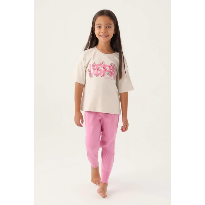 KIZ ÇOCUK İKİLİ TAKIM - KREM