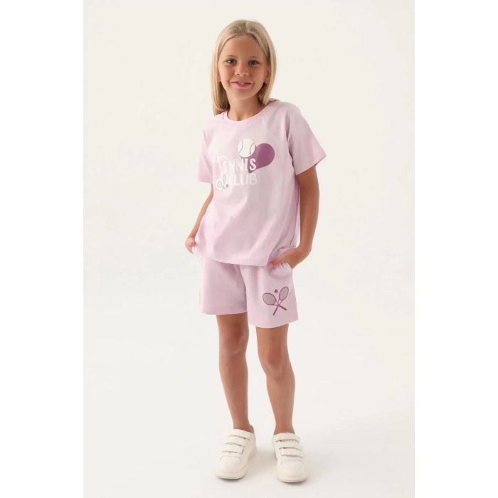 KIZ ÇOCUK ŞORT TAKIM - ROSE