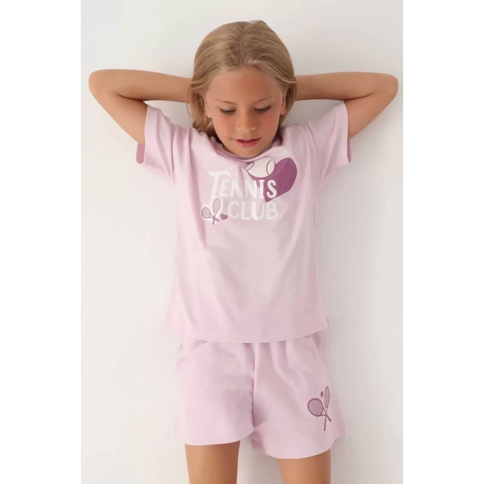 KIZ ÇOCUK ŞORT TAKIM - ROSE