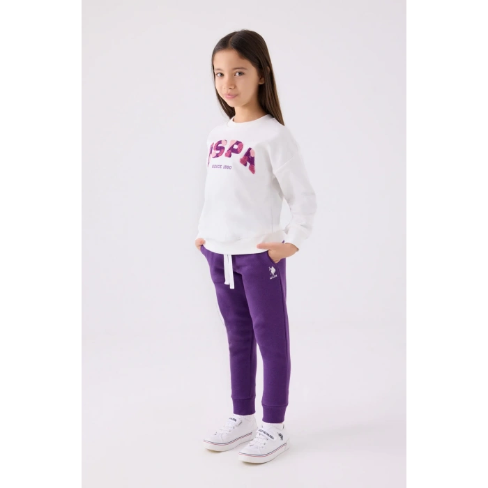 KIZ GARSON EŞOFMAN TAKIMI - KREM