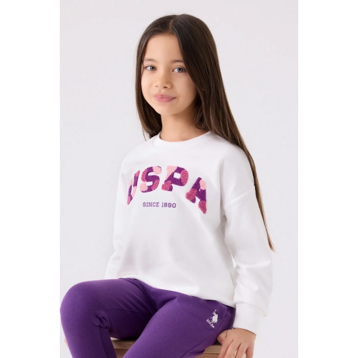 KIZ GARSON EŞOFMAN TAKIMI - KREM