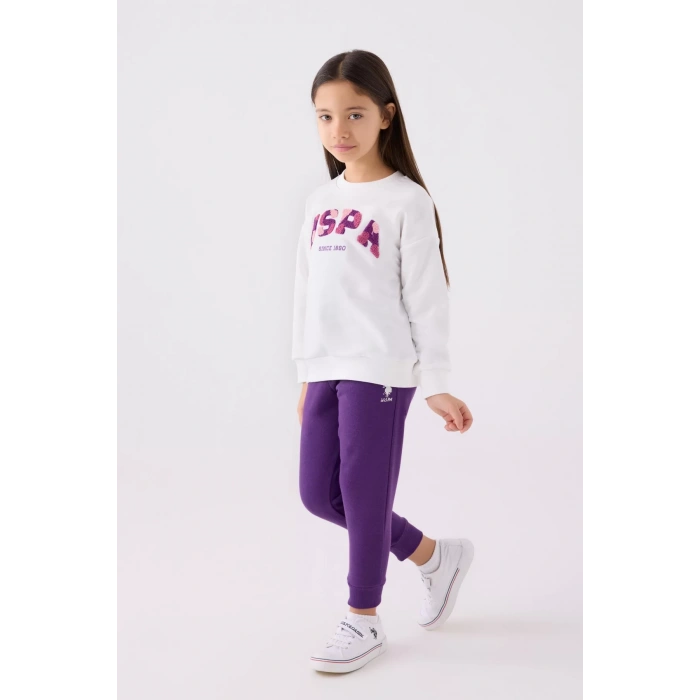 KIZ GARSON EŞOFMAN TAKIMI - KREM