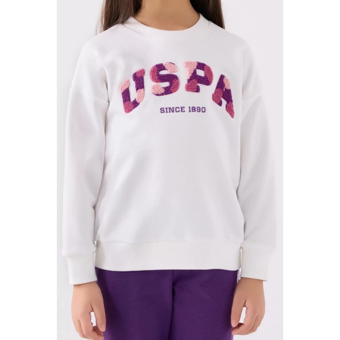 KIZ GARSON EŞOFMAN TAKIMI - KREM