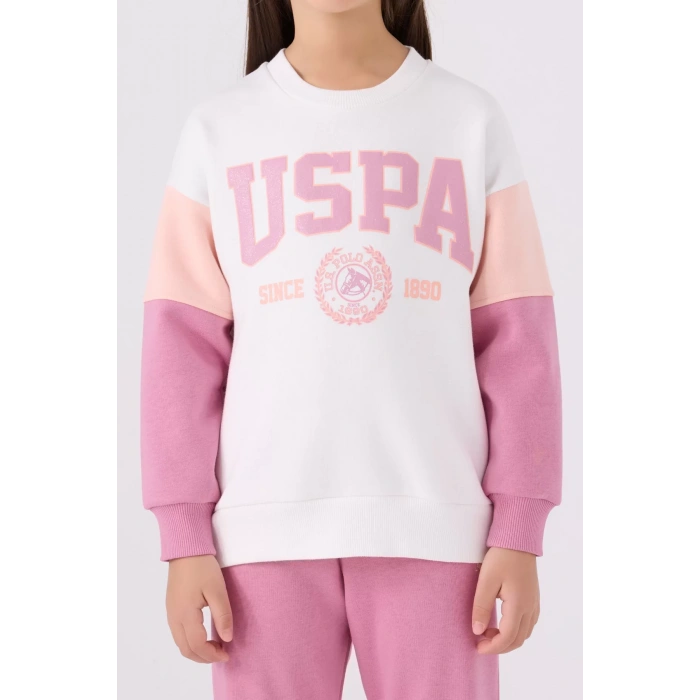 KIZ GARSON EŞOFMAN TAKIMI - KREM