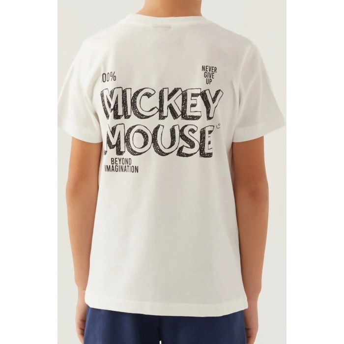 MICKEY MOUSE ERKEK ÇOCUK BERMUDA TAKIM - AÇIK SARI