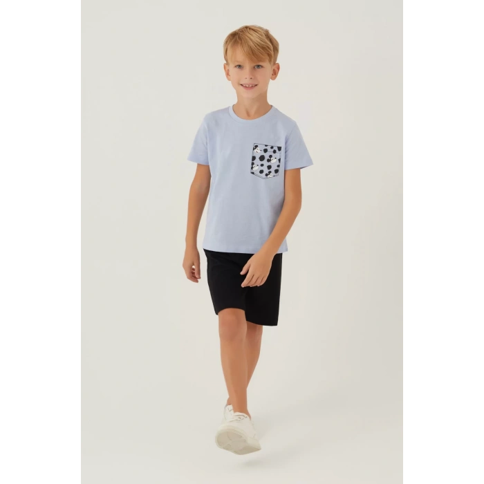 MICKEY MOUSE ERKEK ÇOCUK BERMUDA TAKIM - KREM