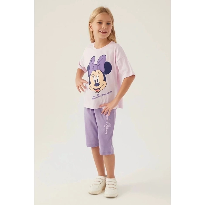 MINNIE MOUSE KIZ ÇOCUK KAPRİ TAKIM - SOMON