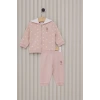 US POLO KIZ BEBEK 3LU TAKIM - TOZ PEMBE