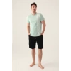 ARNETTA ERKEK BERMUDA TAKIM - SU YEŞİLİ