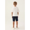 ERKEK ÇOCUK BERMUDA TAKIM - KREM