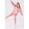 KIZ ÇOCUK EŞOFMAN TAKIM - RETRO PEMBE