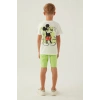 MICKEY MOUSE ERKEK ÇOCUK BERMUDA TAKIM - KREM