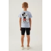 MICKEY MOUSE ERKEK ÇOCUK BERMUDA TAKIM - KREM
