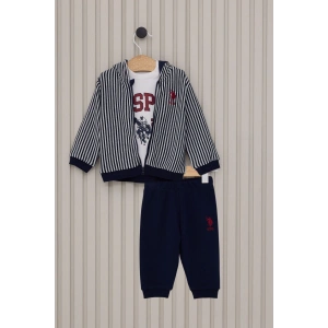 US POLO ERKEK BEBEK 3LU TAKIM - LACİVERT