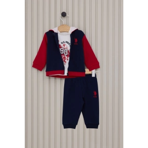 US POLO ERKEK BEBEK 3LU TAKIM - LACİVERT