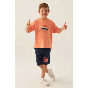 ERKEK ÇOCUK BERMUDA TAKIM - ŞEFTALİ