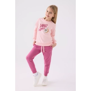 KIZ ÇOCUK EŞOFMAN TAKIM - A.PEMBE