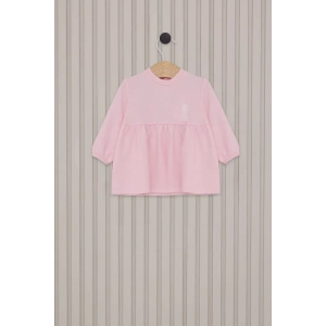US POLO KIZ BEBEK ELBİSE - A.PEMBE