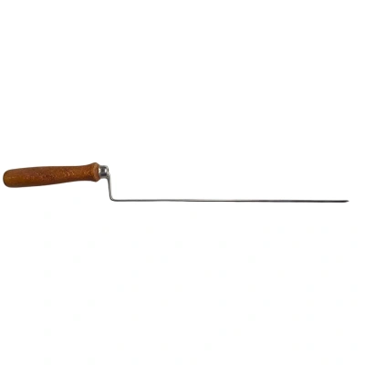 Cağ Kebap Şişi Paslanmaz Çelik ve Ahşap Saplı - 36 cm