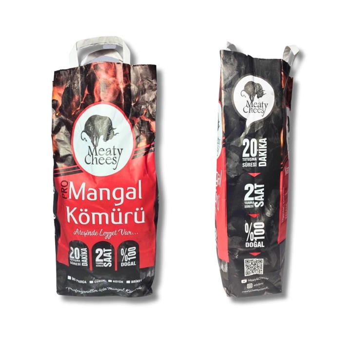 Meaty&Cheesy Stick Bio Karbon Mangal & Barbekü Kömürü (Çubuk) - 6 kg