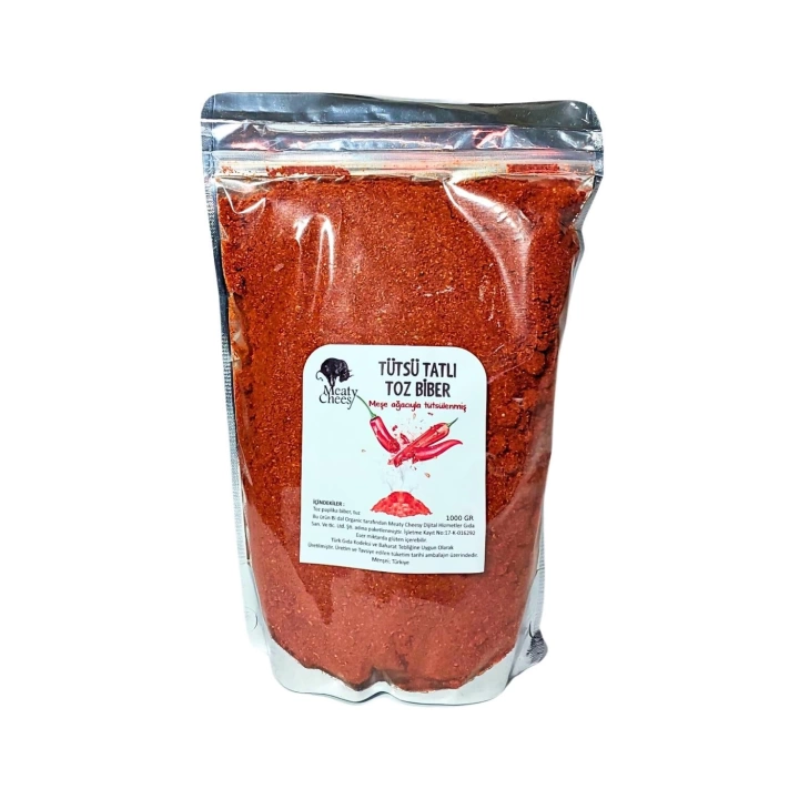 Tütsülü Toz Biber (Tatlı) 1000 g (Aç-Kapat Paket) HORECA