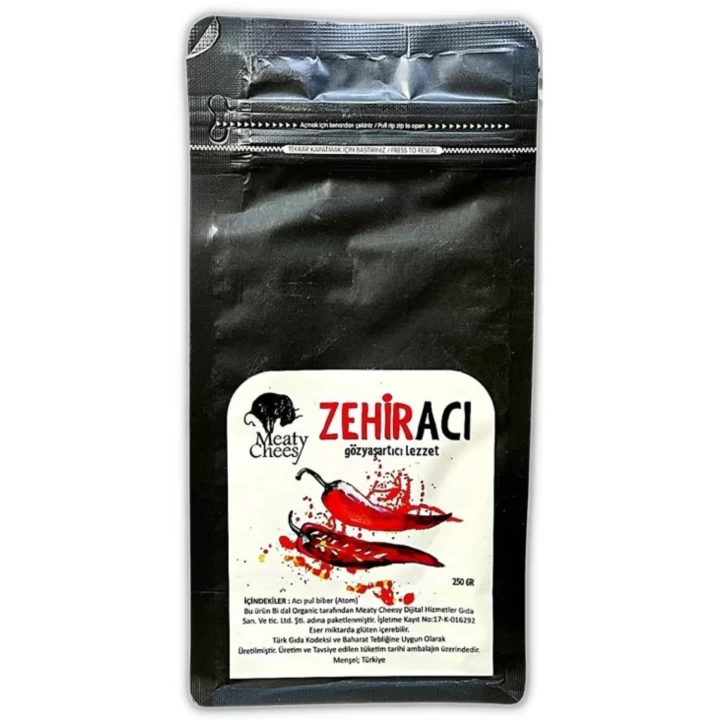 Zehir Acı Pul Biber 250 g (Aç-Kapat Paket)