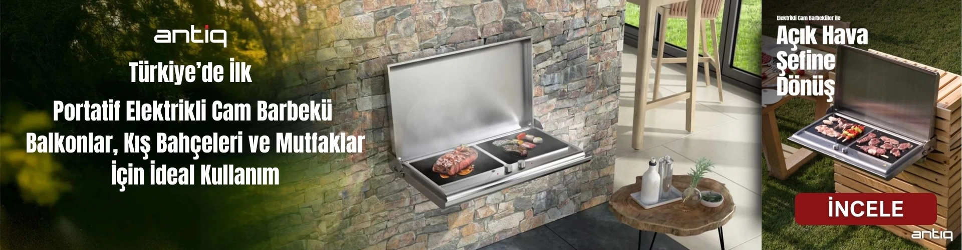 Antiq Elektrikli Cam Barbekü