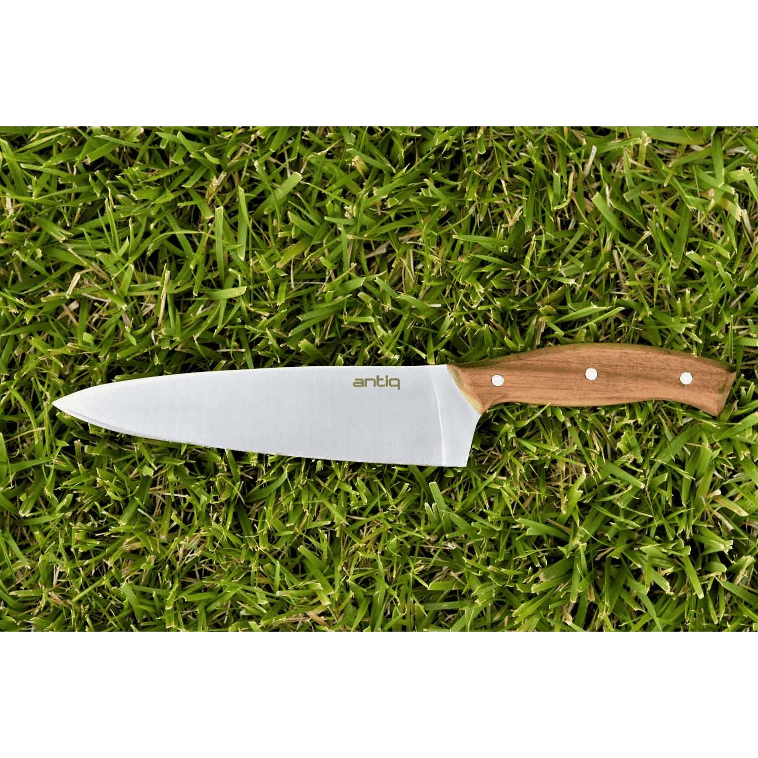 Antiq Ares Serisi Şef Bıçağı - Ceviz Sap 20 cm