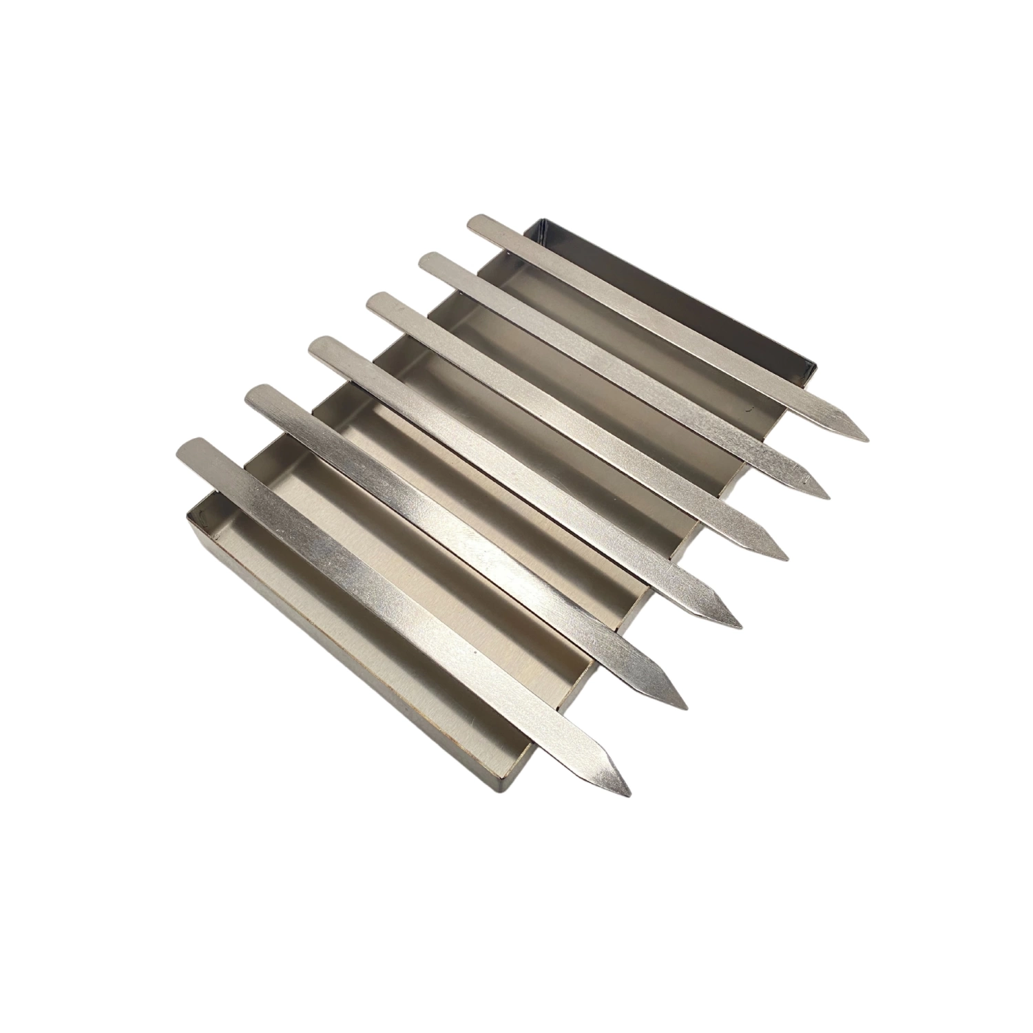 Barba Barbekü Tava Seti Paslanmaz Çelik Şişli Izgara 21,5x31,5 cm