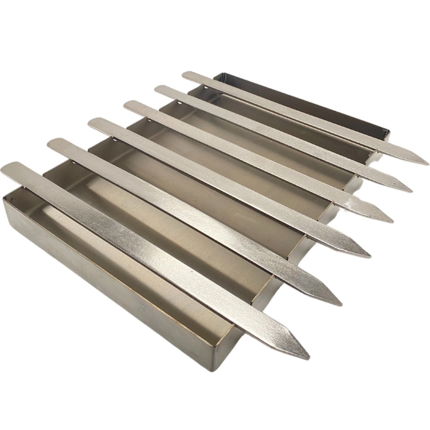 Barba Barbekü Tava Seti Paslanmaz Çelik Şişli Izgara 21,5x31,5 cm