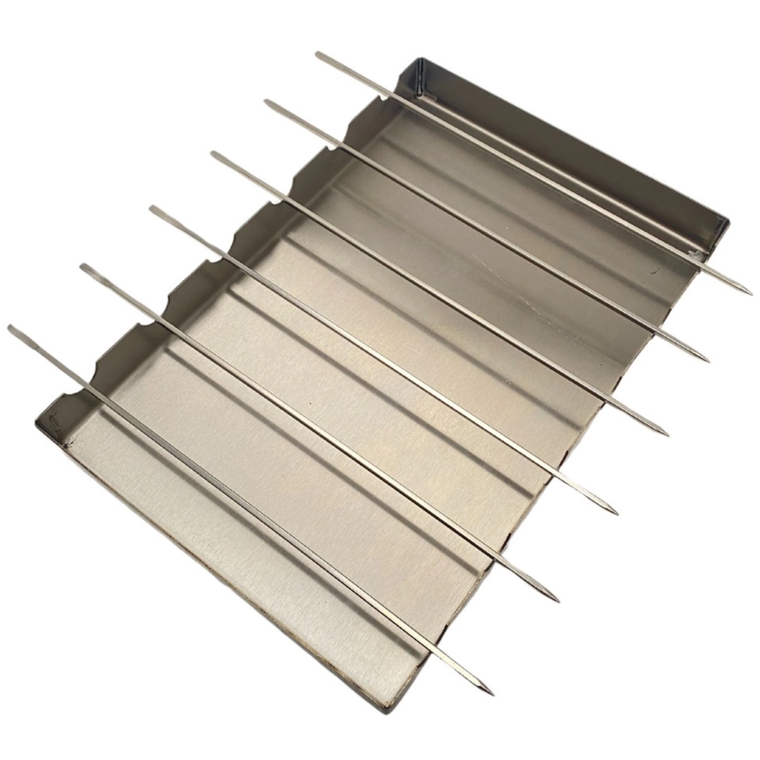 Barba Barbekü Tava Seti Paslanmaz Çelik Şişli Izgara 21,5x31,5 cm