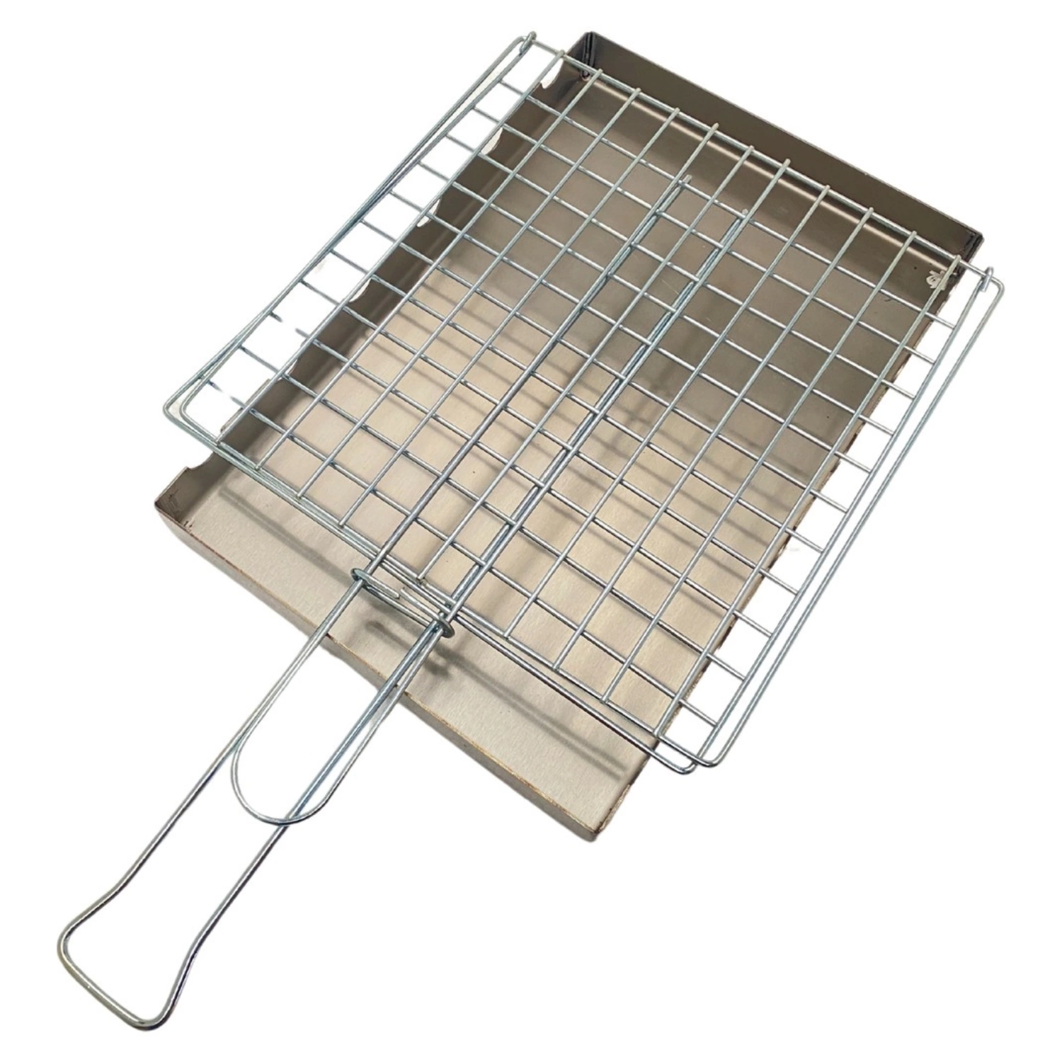Barba Barbekü Tava Seti Paslanmaz Çelik Şişli Izgara 21,5x31,5 cm