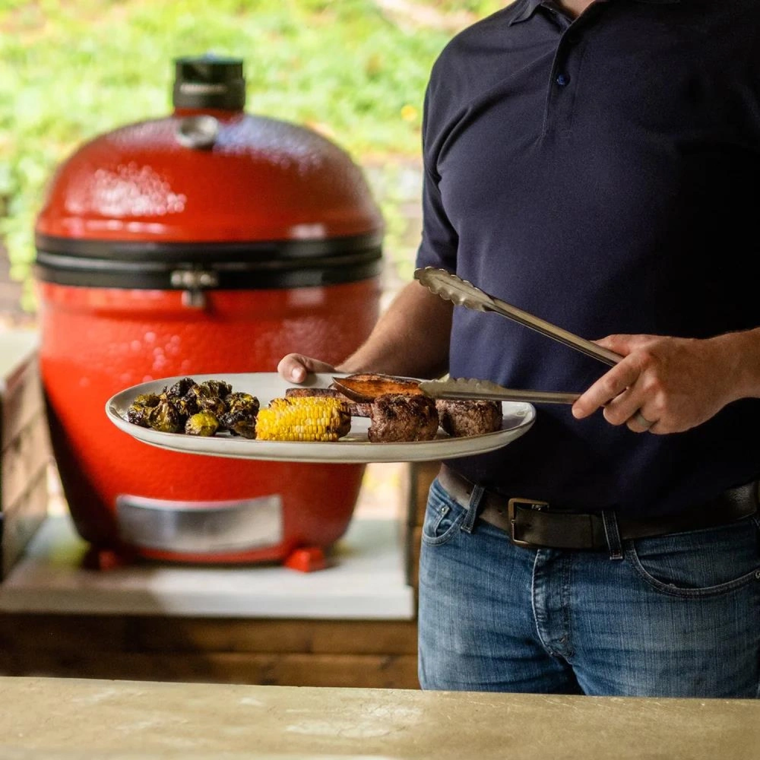 Big Joe III Stand Alone Kömürlü Seramik Mangal