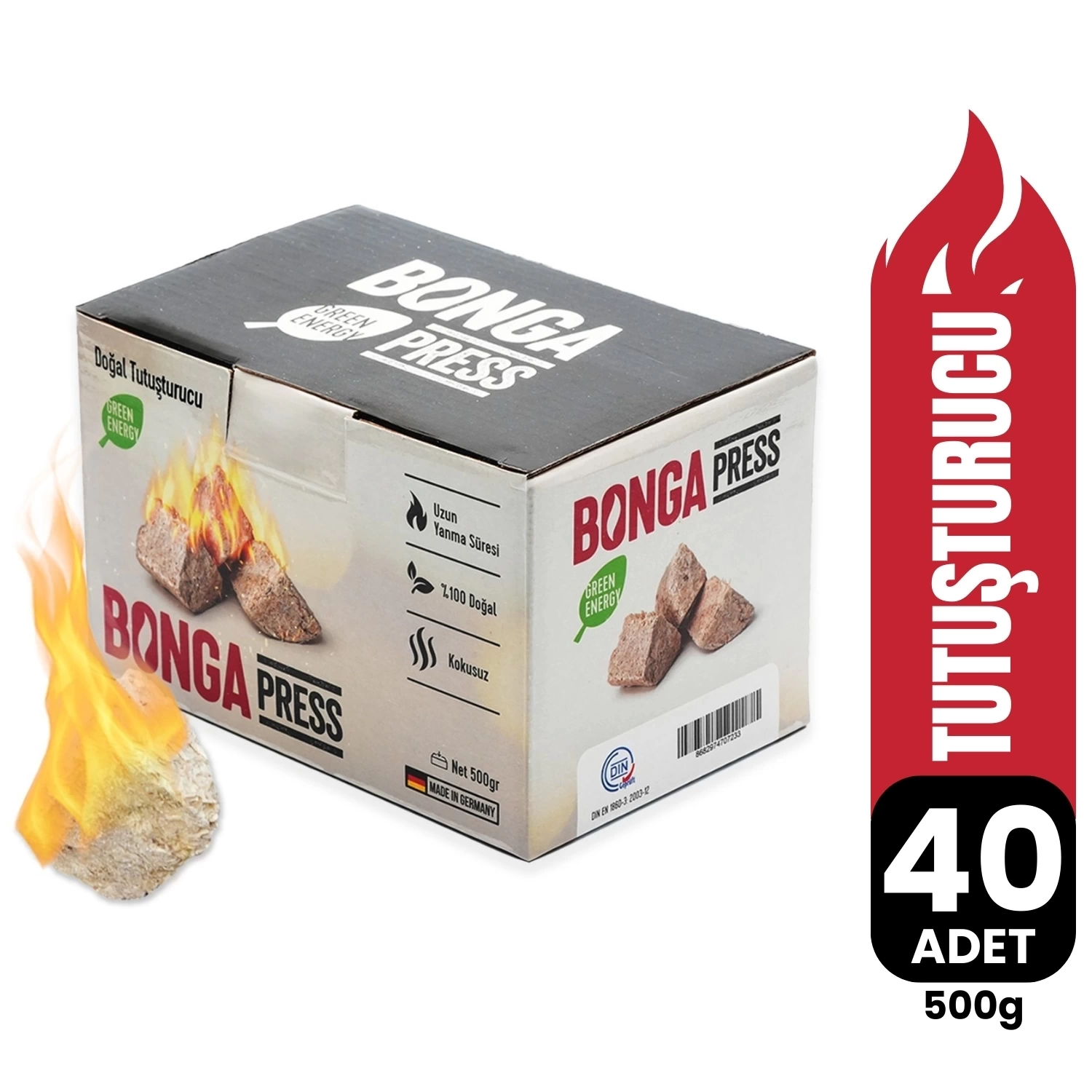 Bonga Press Ateş Tutuşturucu (40 Adet) - 500 g